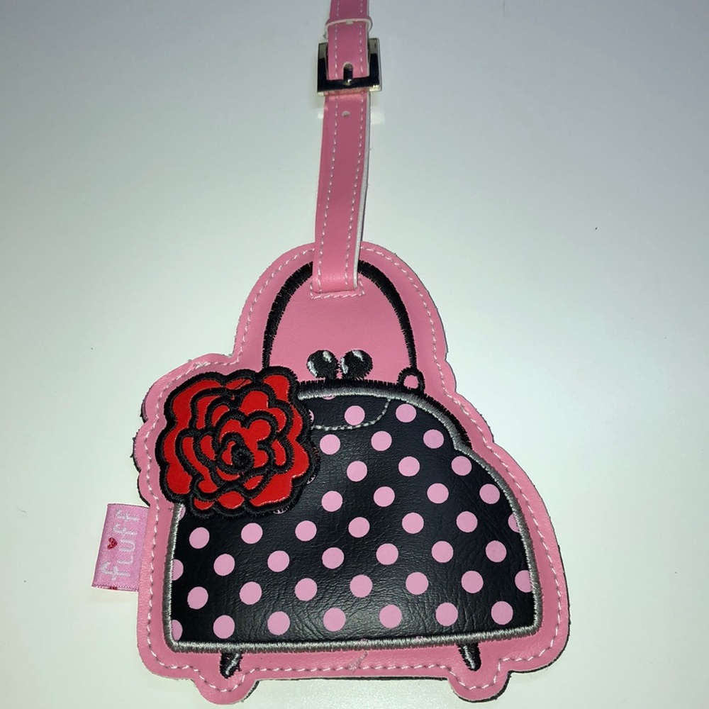 Fluff Polka Dot Purse Bag Tag